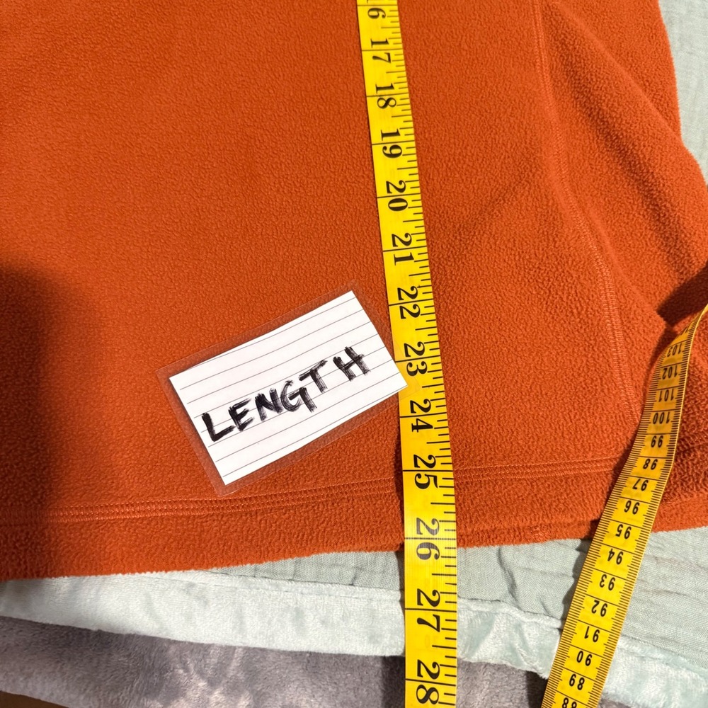 Patagonia Micro D Pullover Womens XL BURR Orange Quarter Zip Fleece STY26278 - Picture 10 of 11